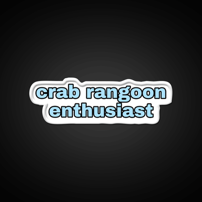Crab Rangoon Enthusiast Snack Food Led Neon Sign Rgb Color - Shineneon