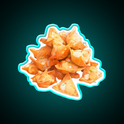 Crab Rangoon Led Neon Sign Chinese Food Rgb Color