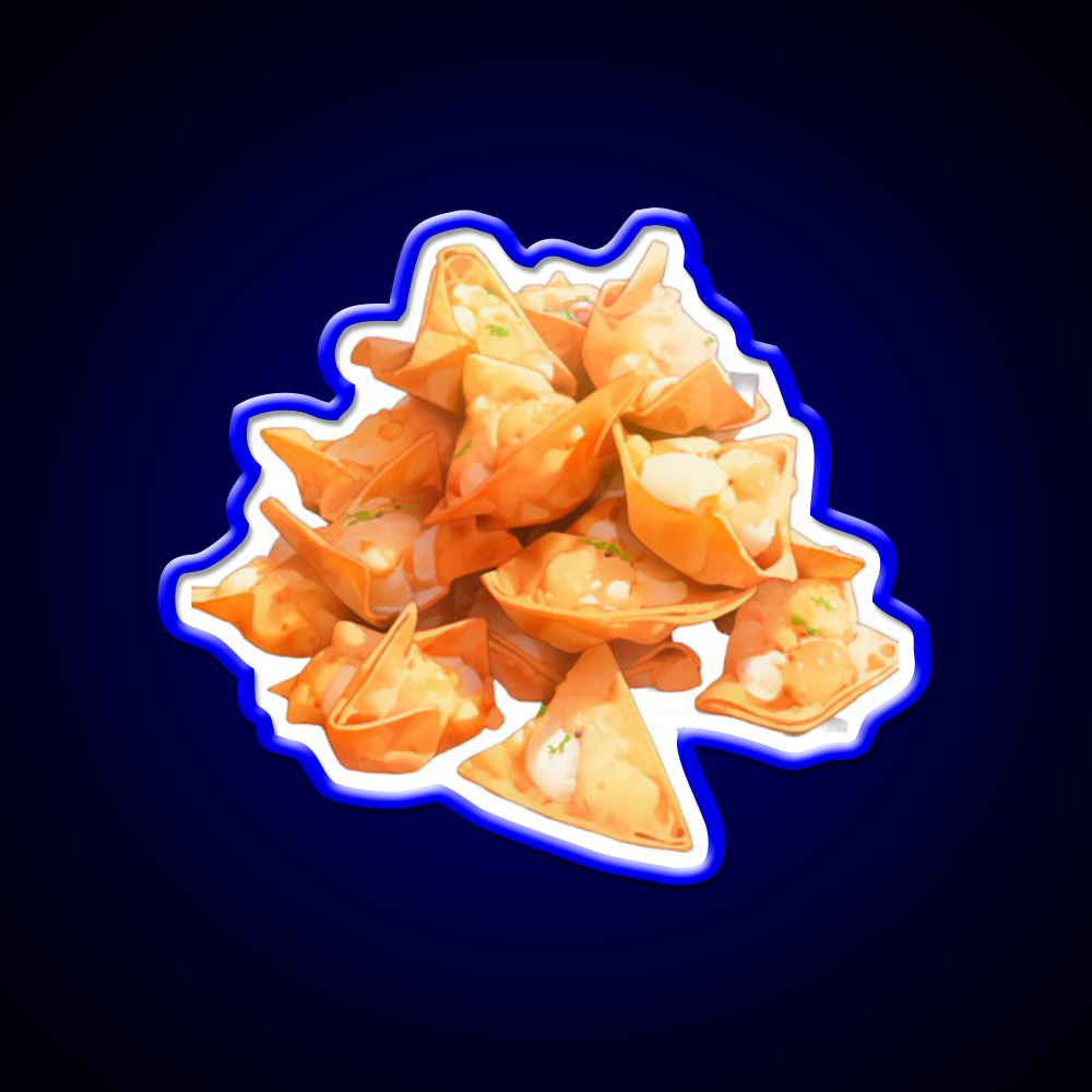 Crab Rangoon Led Neon Sign Chinese Food Rgb Color