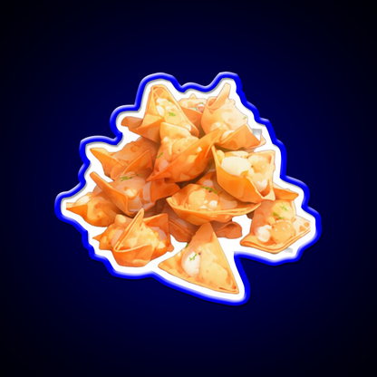 Crab Rangoon Led Neon Sign Chinese Food Rgb Color