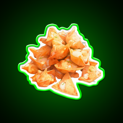 Crab Rangoon Led Neon Sign Chinese Food Rgb Color