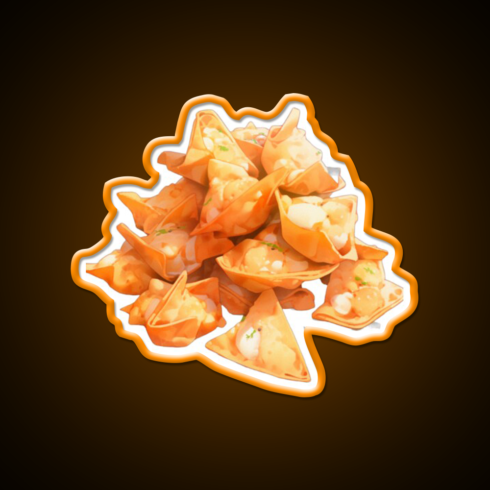 Crab Rangoon Led Neon Sign Chinese Food Rgb Color