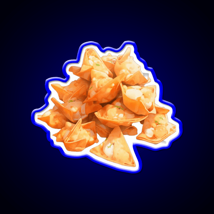 Crab Rangoon Led Neon Sign Chinese Food Rgb Color - Shineneon