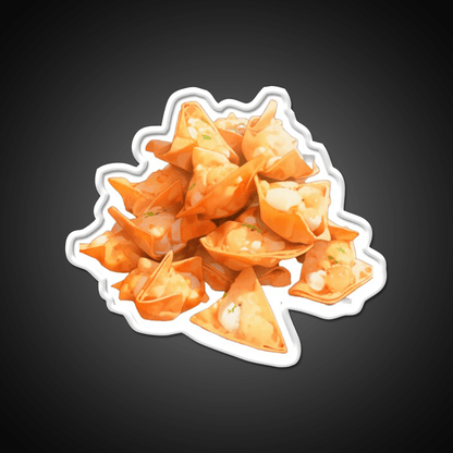 Crab Rangoon Led Neon Sign Chinese Food Rgb Color - Shineneon