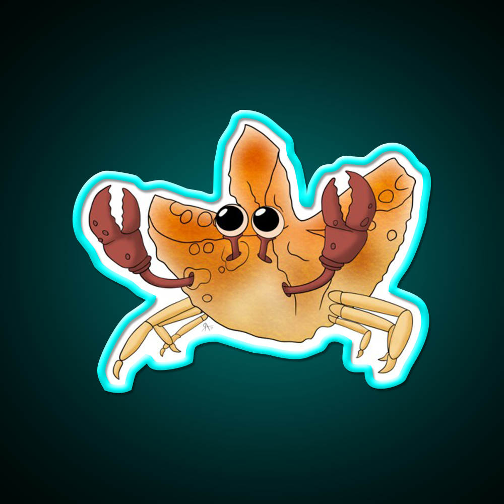 Crab Rangoon Led Neon Sign Chinese Food Wall Decor Rgb Color