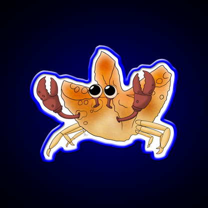 Crab Rangoon Led Neon Sign Chinese Food Wall Decor Rgb Color