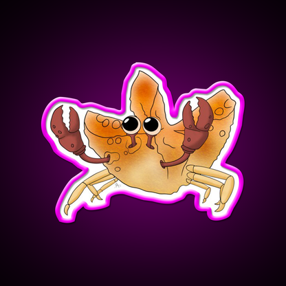 Crab Rangoon Led Neon Sign Chinese Food Wall Decor Rgb Color