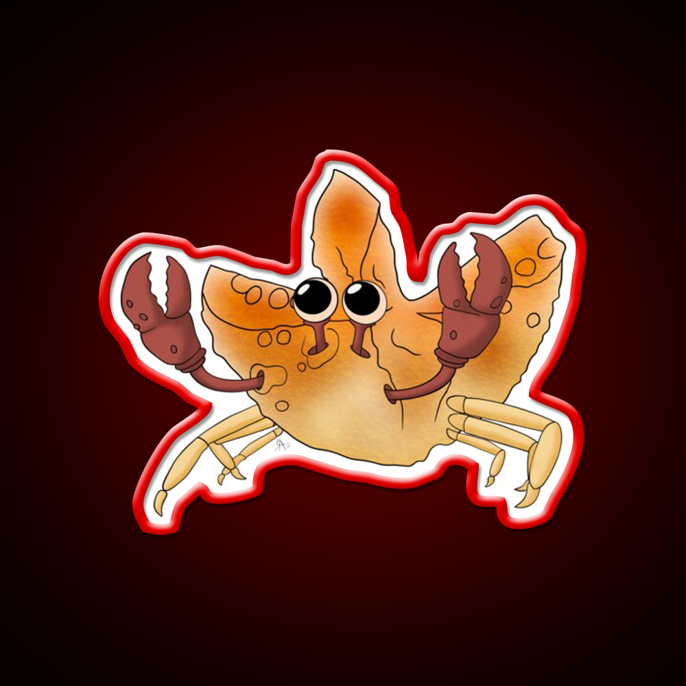 Crab Rangoon Led Neon Sign Chinese Food Wall Decor Rgb Color