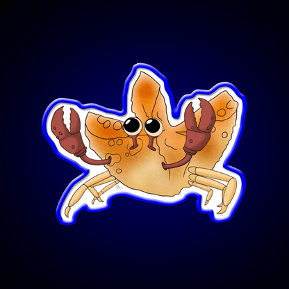 Crab Rangoon Led Neon Sign Chinese Food Wall Decor Rgb Color - Shineneon