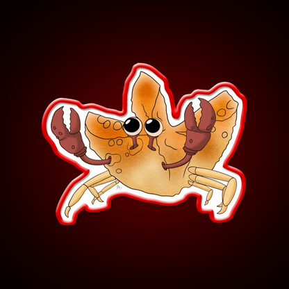Crab Rangoon Led Neon Sign Chinese Food Wall Decor Rgb Color - Shineneon