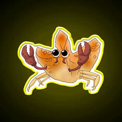 Crab Rangoon Led Neon Sign Chinese Food Wall Decor Rgb Color