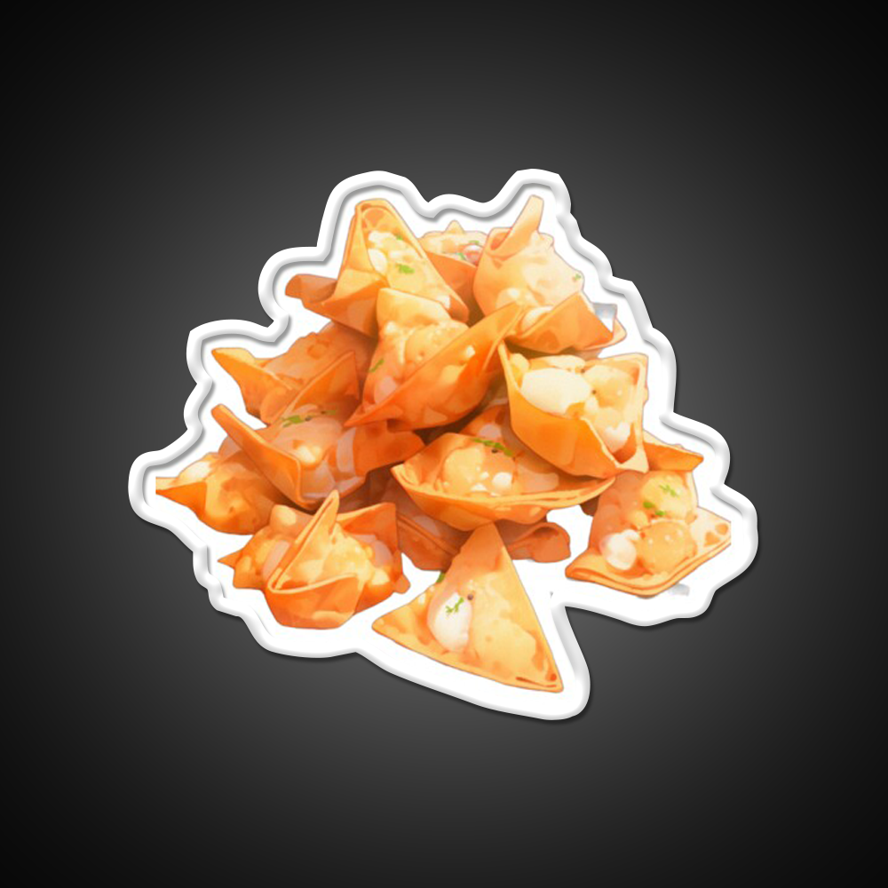 Crab Rangoon Led Neon Sign Chinese Food Rgb Color