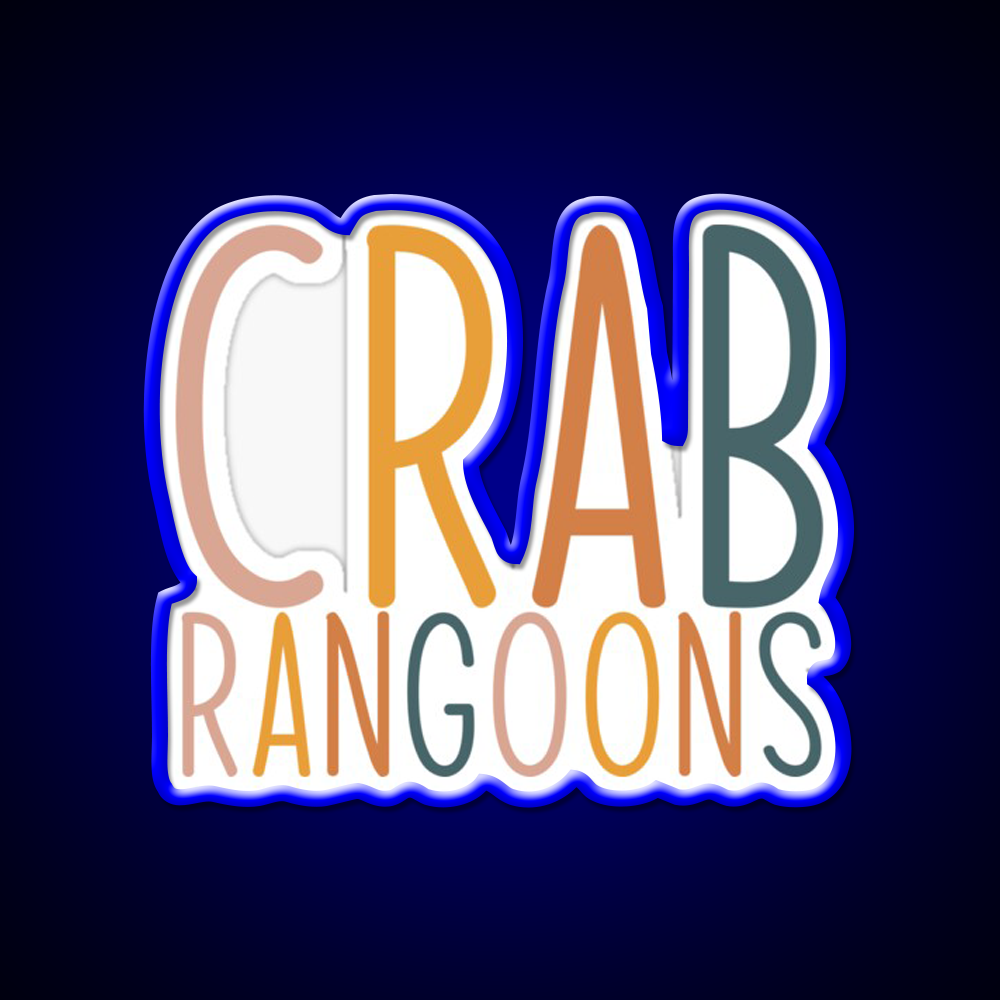 Crab Rangoons Led Neon Sign Chinese Food Rgb Color