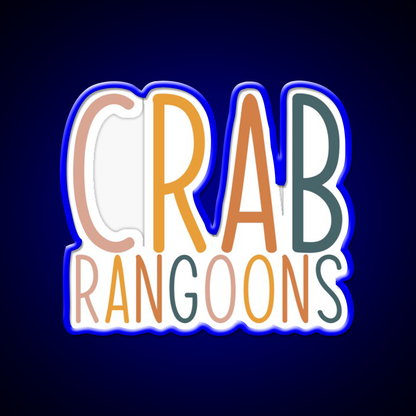 Crab Rangoons Led Neon Sign Chinese Food Rgb Color