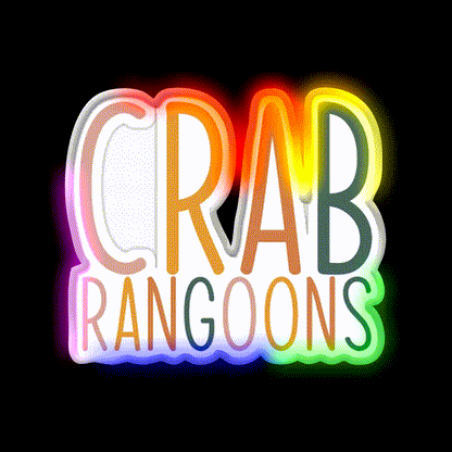 Crab Rangoons Led Neon Sign Chinese Food Rgb Color
