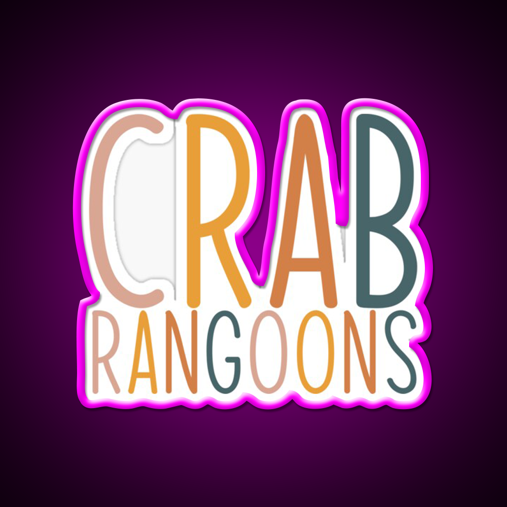 Crab Rangoons Led Neon Sign Chinese Food Rgb Color