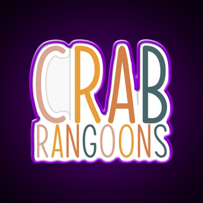 Crab Rangoons Led Neon Sign Chinese Food Rgb Color