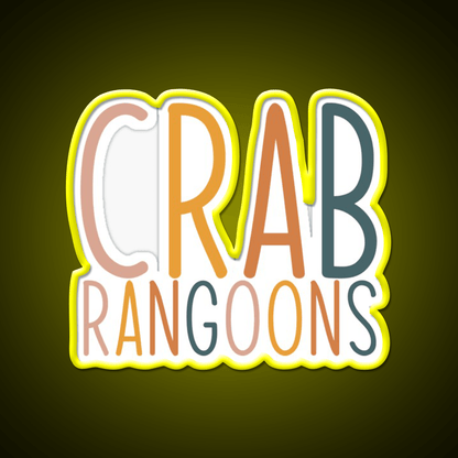 Crab Rangoons Led Neon Sign Chinese Food Rgb Color - Shineneon