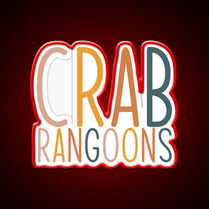 Crab Rangoons Led Neon Sign Chinese Food Rgb Color - Shineneon