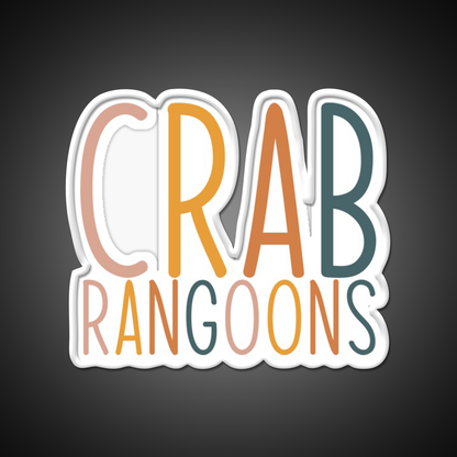 Crab Rangoons Led Neon Sign Chinese Food Rgb Color