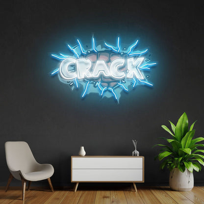Crack Led Neon Acrylic Artwork - Shineneon