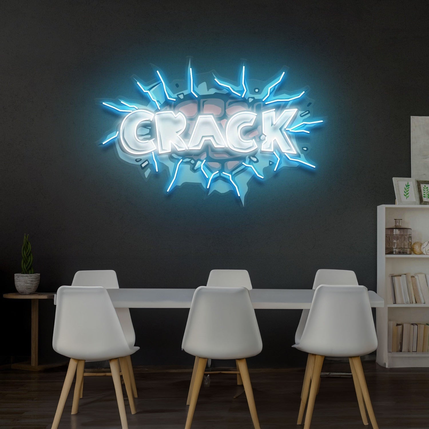 Crack Led Neon Acrylic Artwork - Shineneon