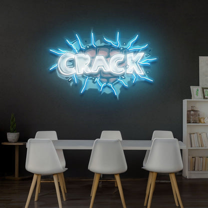 Crack Led Neon Acrylic Artwork - Shineneon
