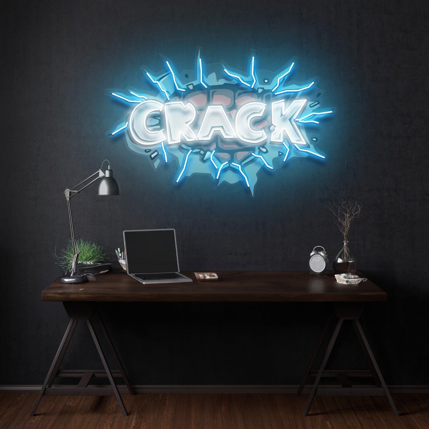 Crack Led Neon Acrylic Artwork | Shineneon