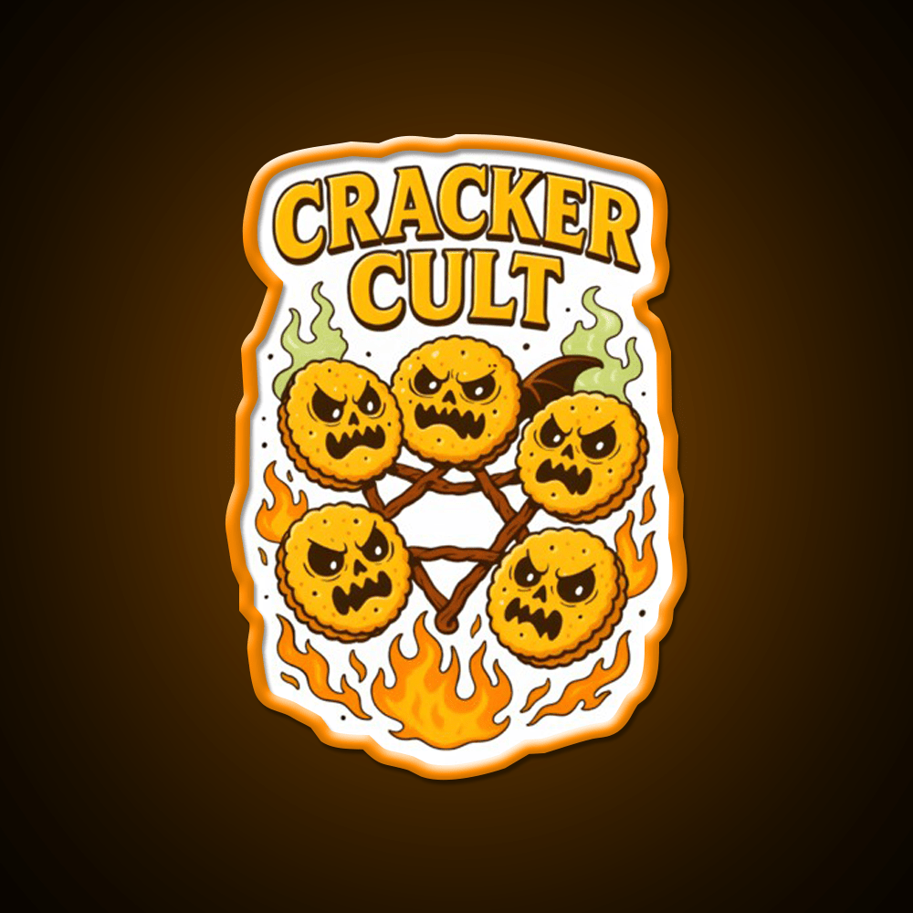 Cracker Cult Join The Snackrifice Snack Food Led Neon Sign Rgb Color - Shineneon