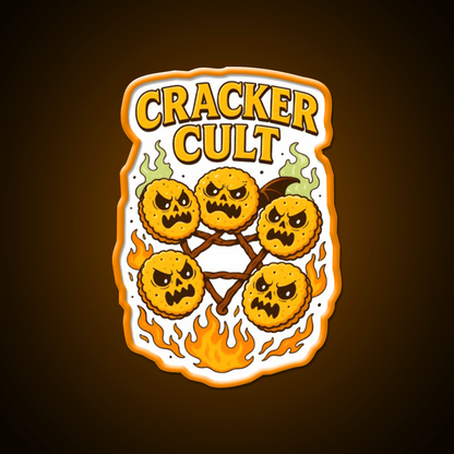 Cracker Cult Join The Snackrifice Snack Food Led Neon Sign Rgb Color - Shineneon