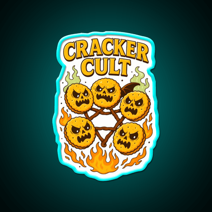Cracker Cult Join The Snackrifice Snack Food Led Neon Sign Rgb Color - Shineneon