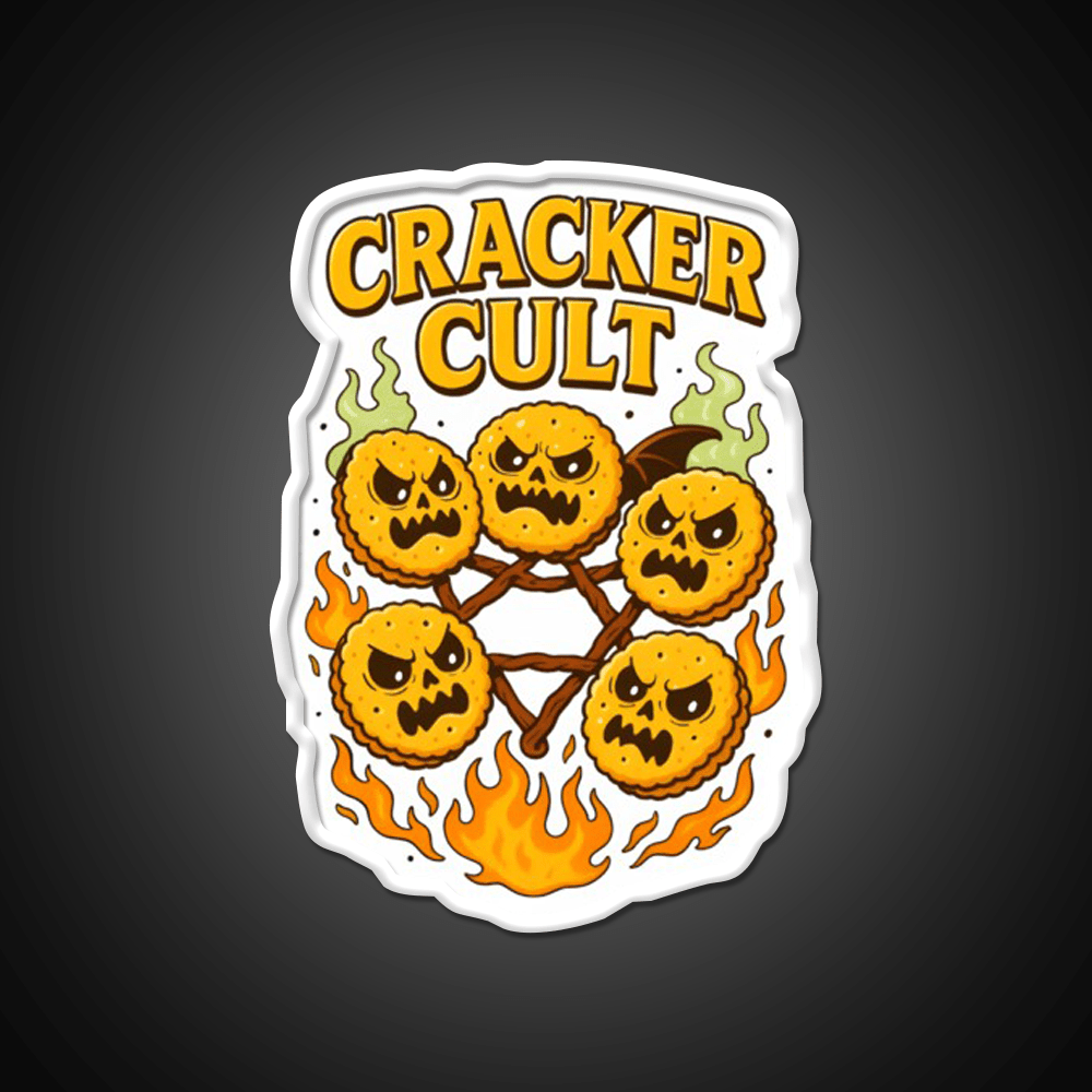 Cracker Cult Join The Snackrifice Snack Food Led Neon Sign Rgb Color - Shineneon