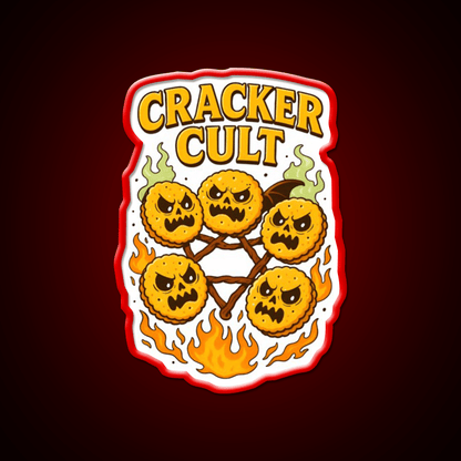Cracker Cult Join The Snackrifice Snack Food Led Neon Sign Rgb Color - Shineneon