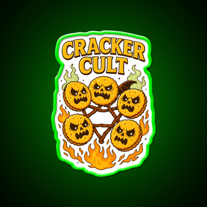 Cracker Cult Join The Snackrifice Snack Food Led Neon Sign Rgb Color - Shineneon