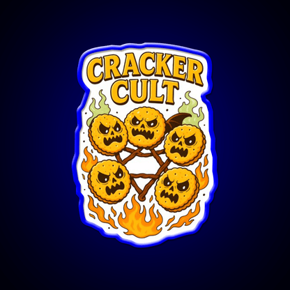 Cracker Cult Join The Snackrifice Snack Food Led Neon Sign Rgb Color - Shineneon