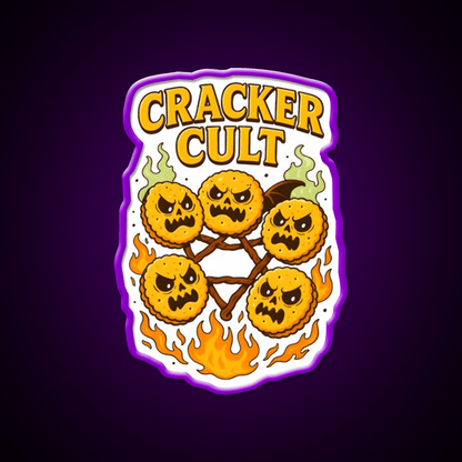 Cracker Cult Join The Snackrifice Snack Food Led Neon Sign Rgb Color - Shineneon