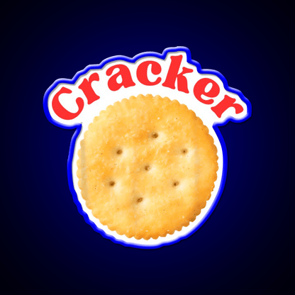 Cracker Snack Vintage Funny Snack Food Led Neon Sign Rgb Color - Shineneon