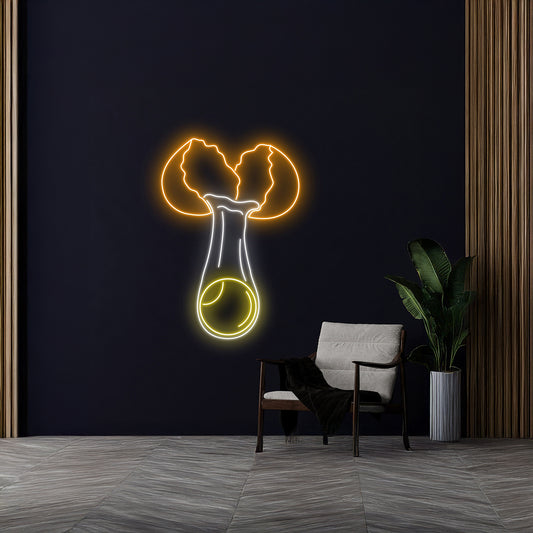 Cracking Egg Neon Light