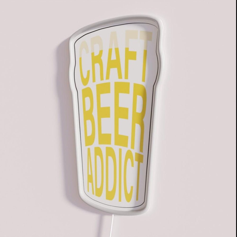 Craft Beer Addict Rgb Led Neon Sign - Shineneon
