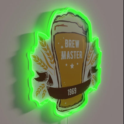 Craft Beer Brew Master Extraordinaire Beer Lover Rgb Led Neon Sign - Shineneon