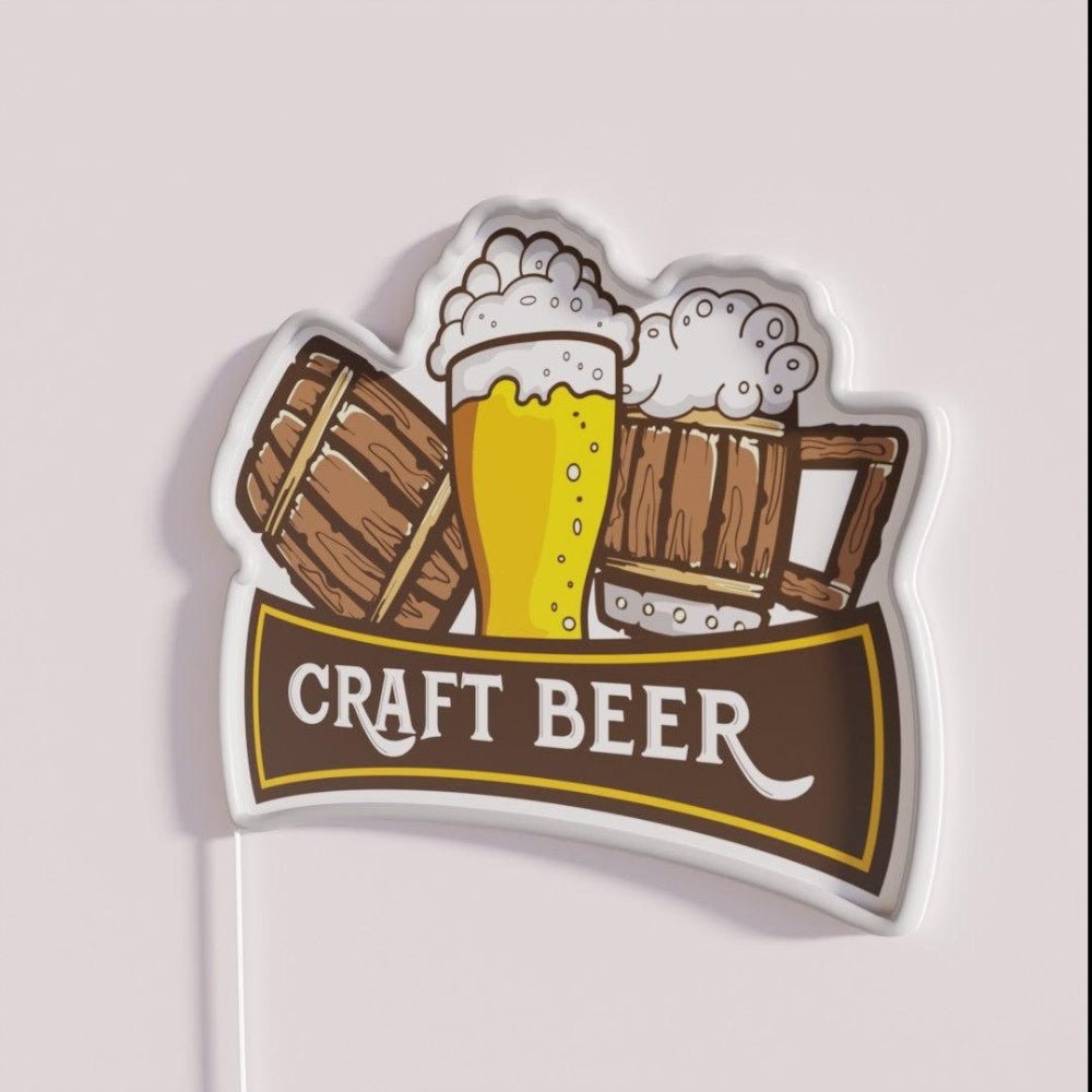Craft Beer Crafted Beer Rgb Led Neon Sign - Shineneon