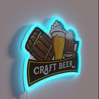 Craft Beer Crafted Beer Rgb Led Neon Sign - Shineneon