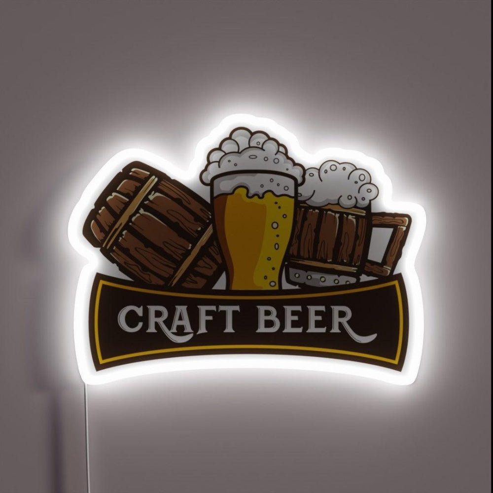 Craft Beer Crafted Beer Rgb Led Neon Sign - Shineneon