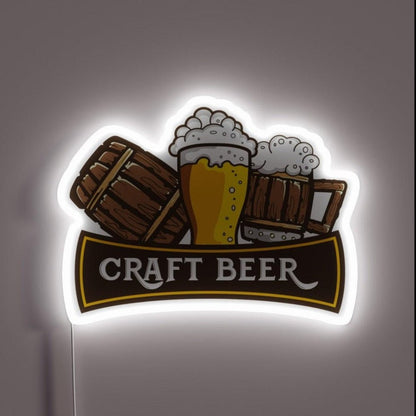 Craft Beer Crafted Beer Rgb Led Neon Sign - Shineneon