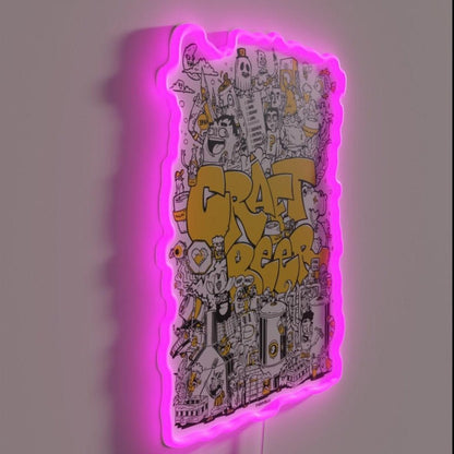 Craft Beer English Rgb Led Neon Sign - Shineneon