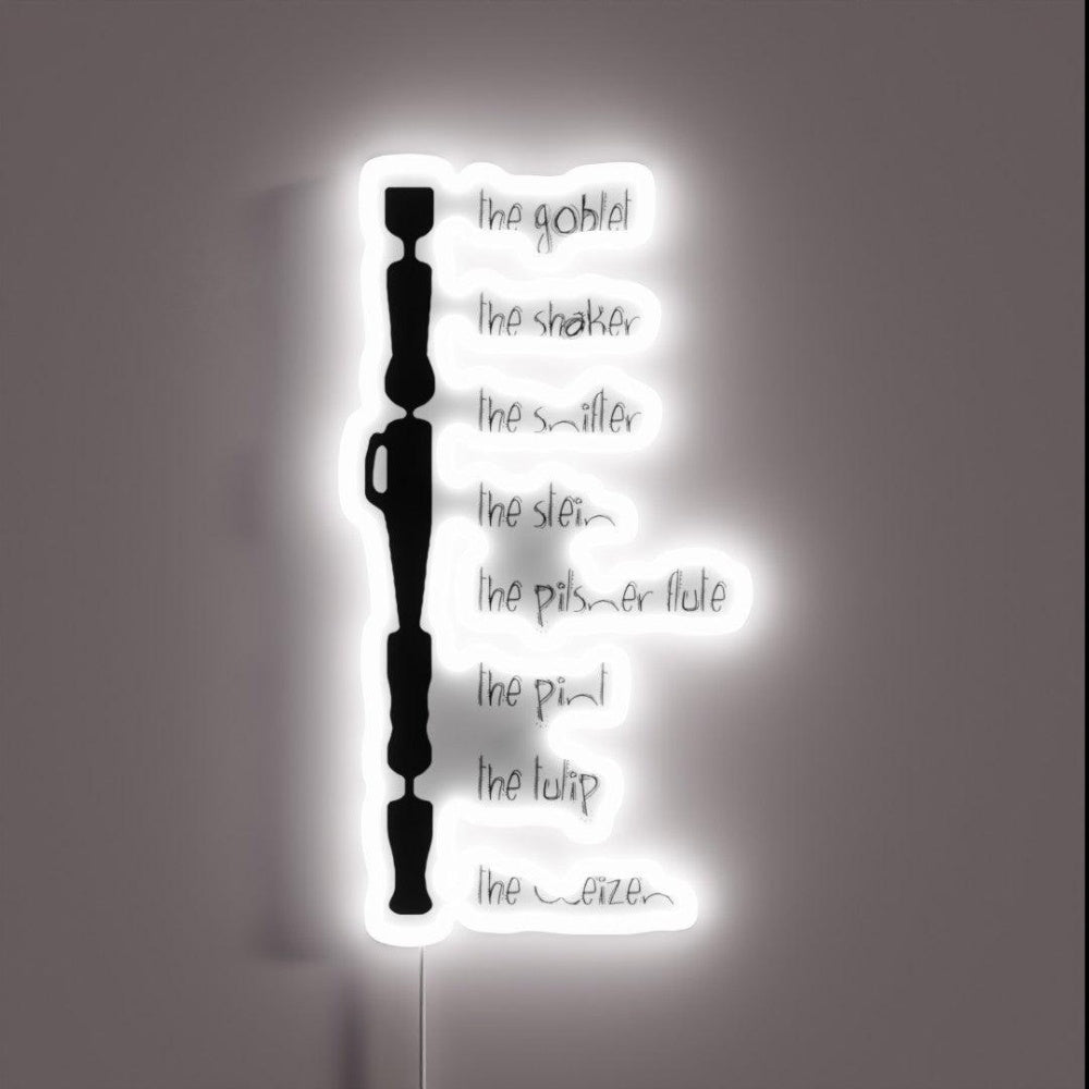 Craft Beer Glasses Rgb Led Neon Sign - Shineneon