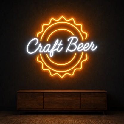 Craft Beer LED Neon Sign Home Garage Wall Decoration high-converting product image
