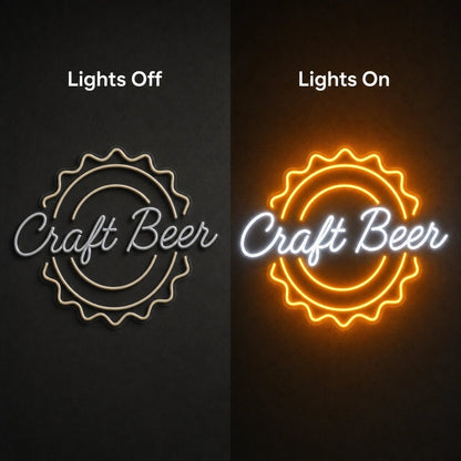 Craft Beer LED Neon Sign Home Garage Wall Decoration - Shineneon