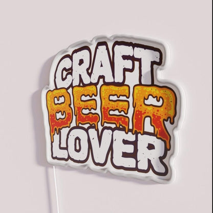 Craft Beer Lover Beerlover Rgb Led Neon Sign - Shineneon