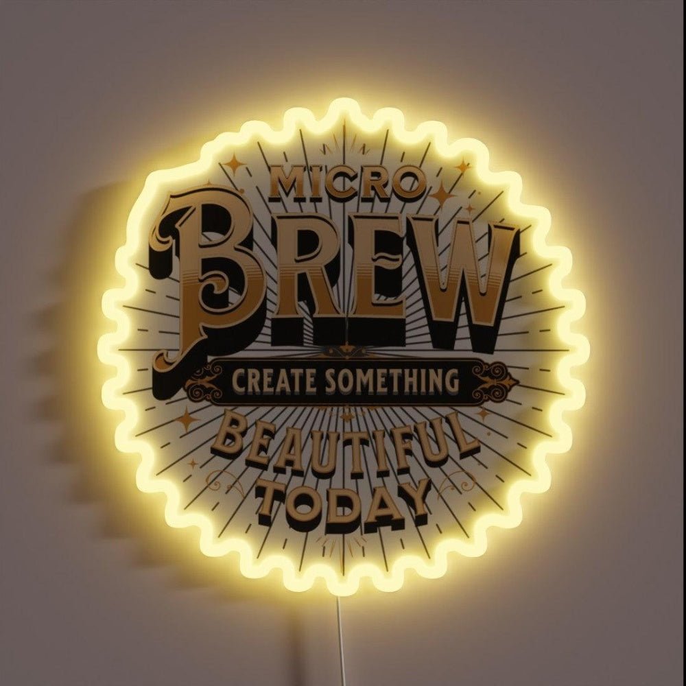 Craft Beer Microbrew Micro Brew Beer Rgb Led Neon Sign - Shineneon